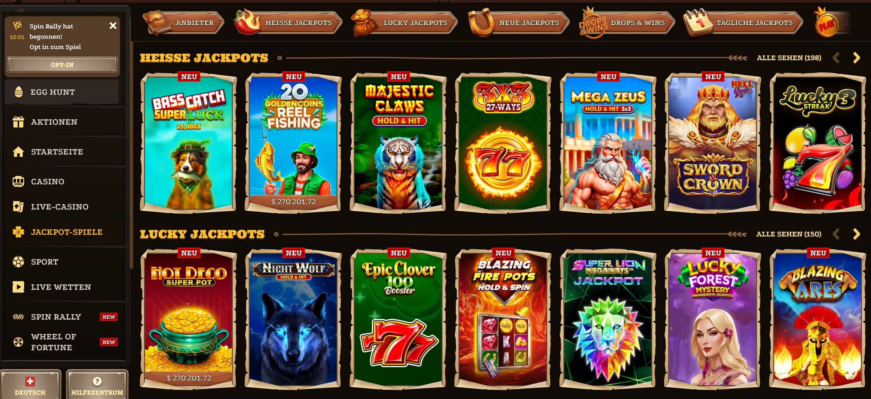 Kein Download n&ouml;tig: Die Lizaro Casino mobile Version